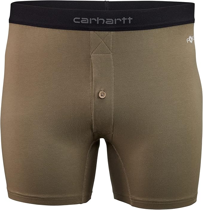 carhartt 男士弹力棉纽扣门襟 5 英寸平角内裤